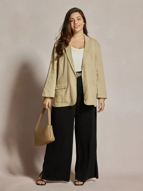 Plus Rolled Sleeve Blazer sold by Daily Thread