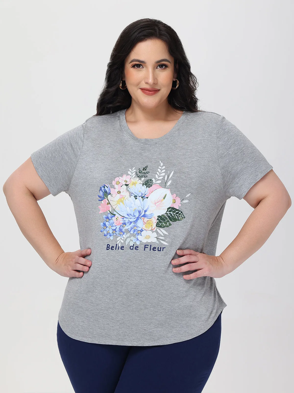 Plus Belle De Fleur Graphic Tee sold by Daily Thread product image thumbnail 2