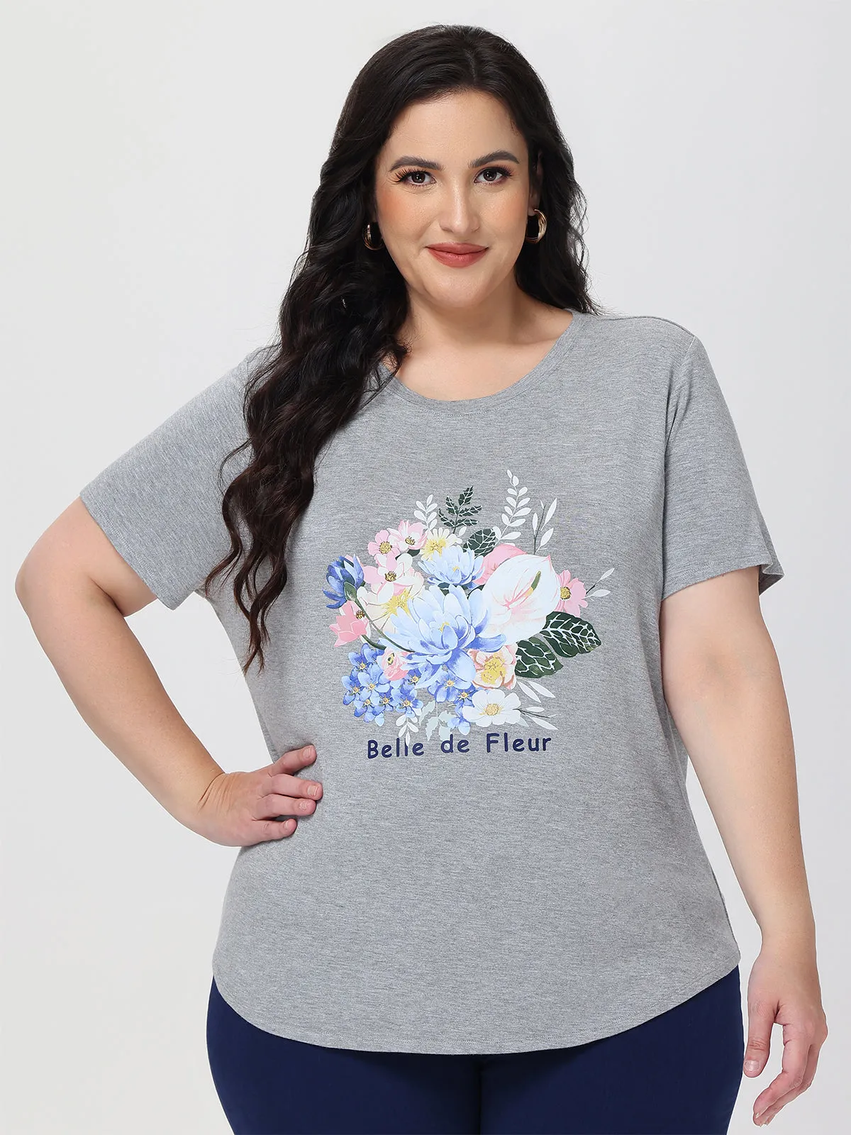 Plus Belle De Fleur Graphic Tee sold by Daily Thread