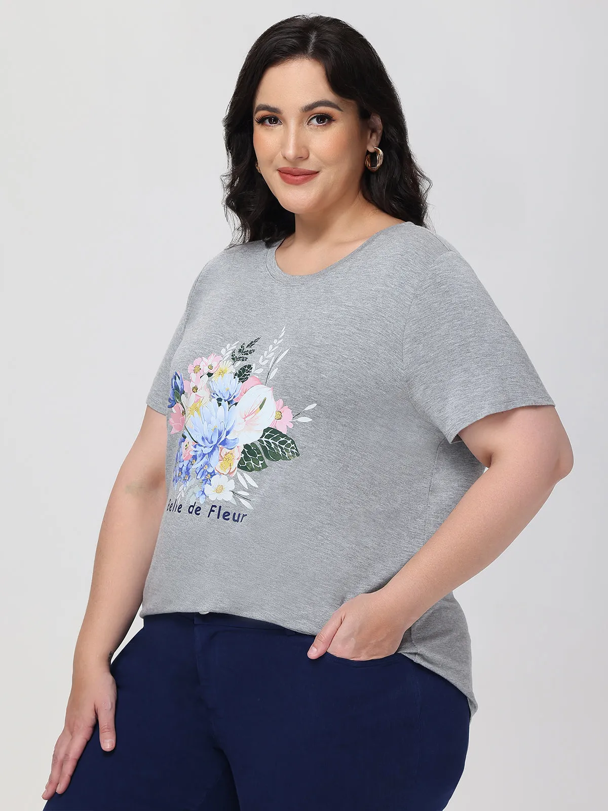 Plus Belle De Fleur Graphic Tee sold by Daily Thread product image thumbnail 4