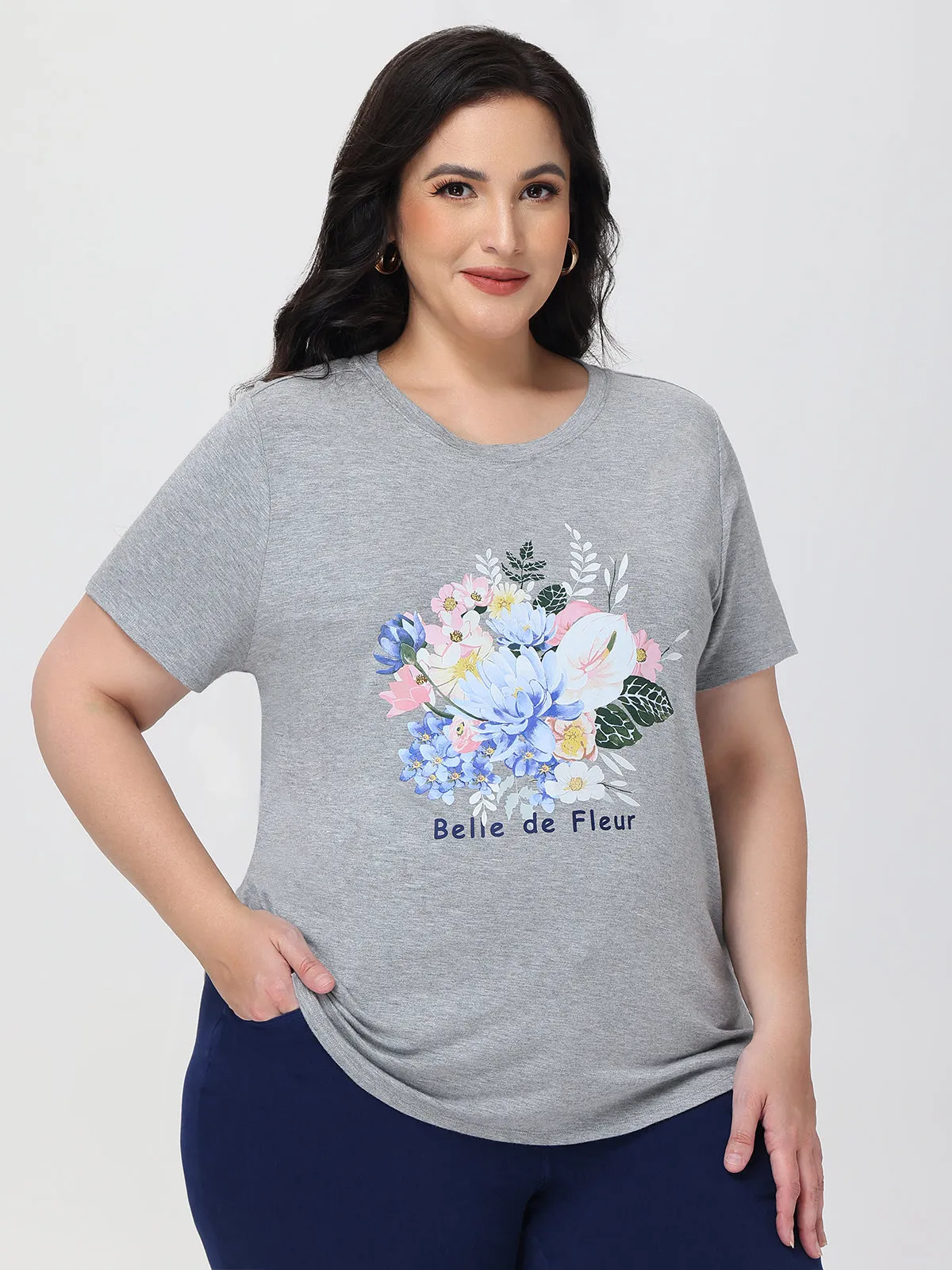 Plus Belle De Fleur Graphic Tee sold by Daily Thread product image thumbnail 3