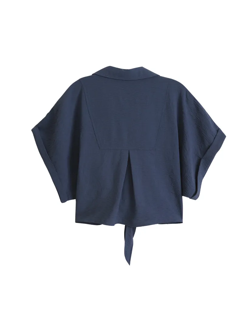 Crop Dolman Tie Front Top sold by Daily Thread product image thumbnail 2