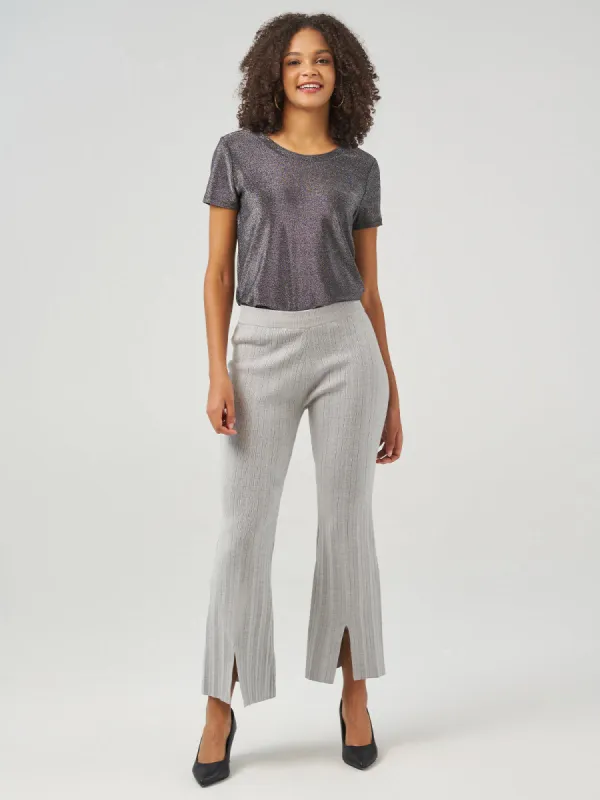 Rib Slit Bell Bottom Pants sold by Daily Thread