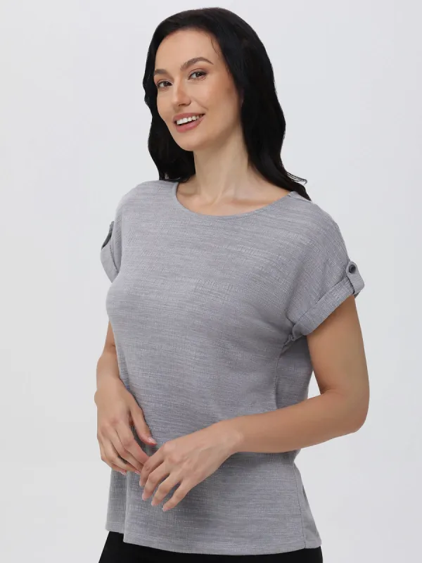 Drop Shoulder Knit Top sold by Daily Thread