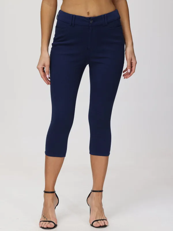 High Waist Capri Pants sold by Daily Thread