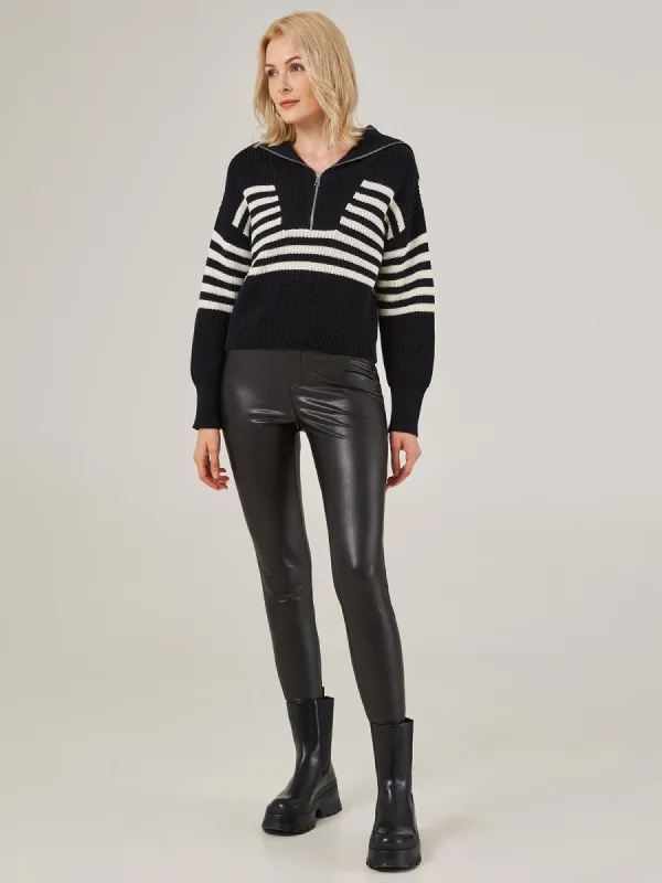 Mid Rise Pu Legging sold by Daily Thread
