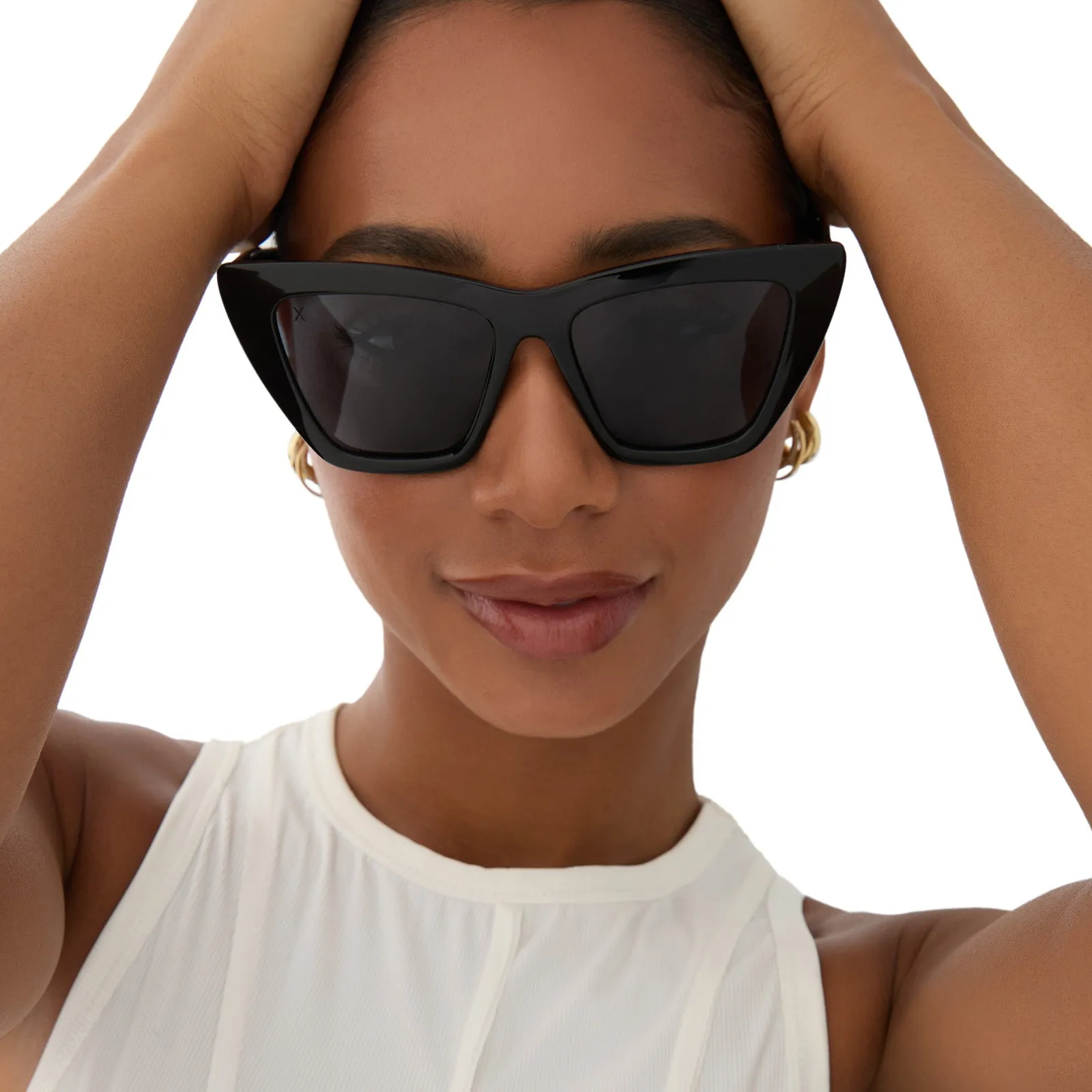 windsor - black + grey polarized sunglasses sold by Dime Optics product image thumbnail 5