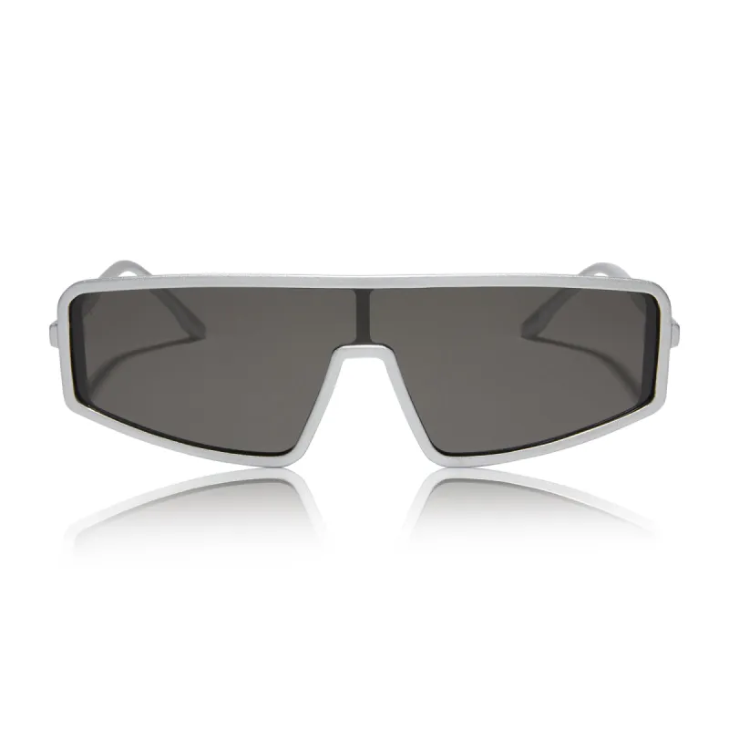 mira - silver + grey polarized sunglasses sold by Dime Optics