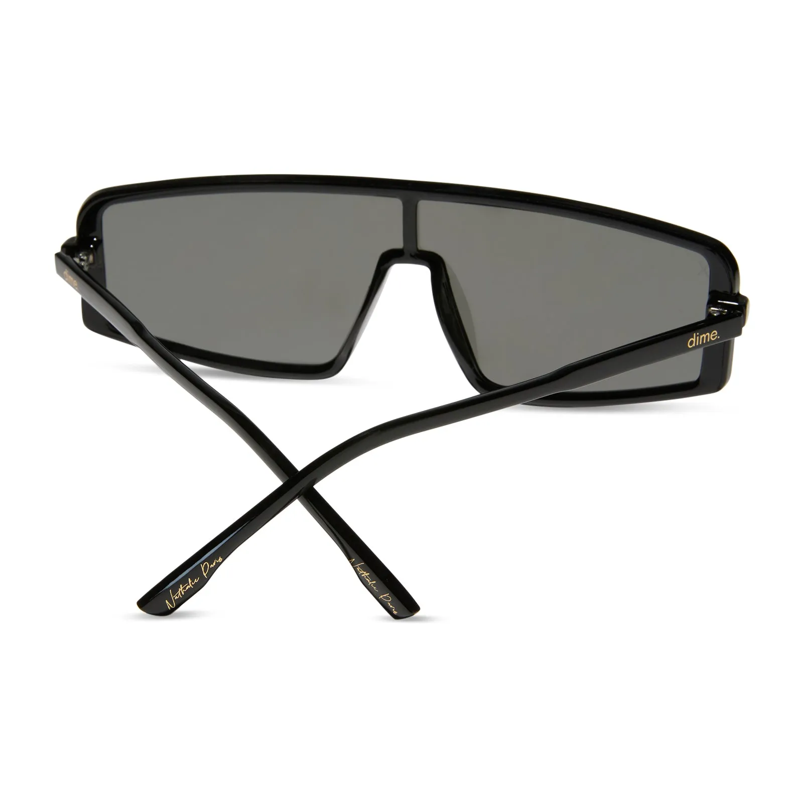 mira - black + grey w/ silver flash polarized sunglasses sold by Dime Optics product image thumbnail 2
