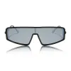 mira - black + grey w/ silver flash polarized sunglasses sold by Dime Optics