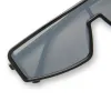 mira - black + grey w/ silver flash polarized sunglasses sold by Dime Optics