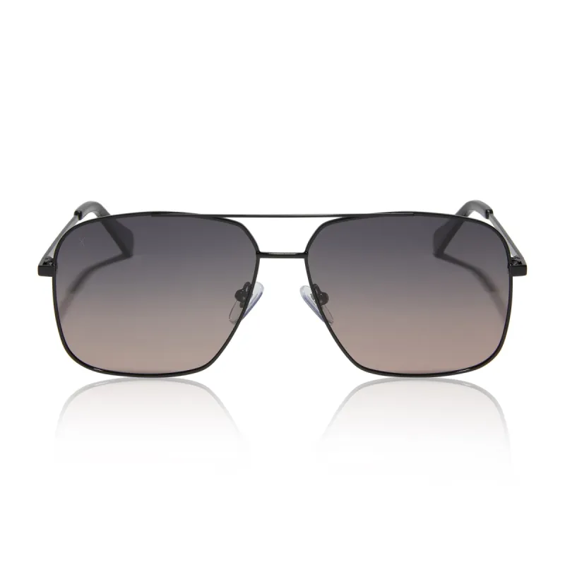 encino - black + orchid gradient polarized sunglasses sold by Dime Optics