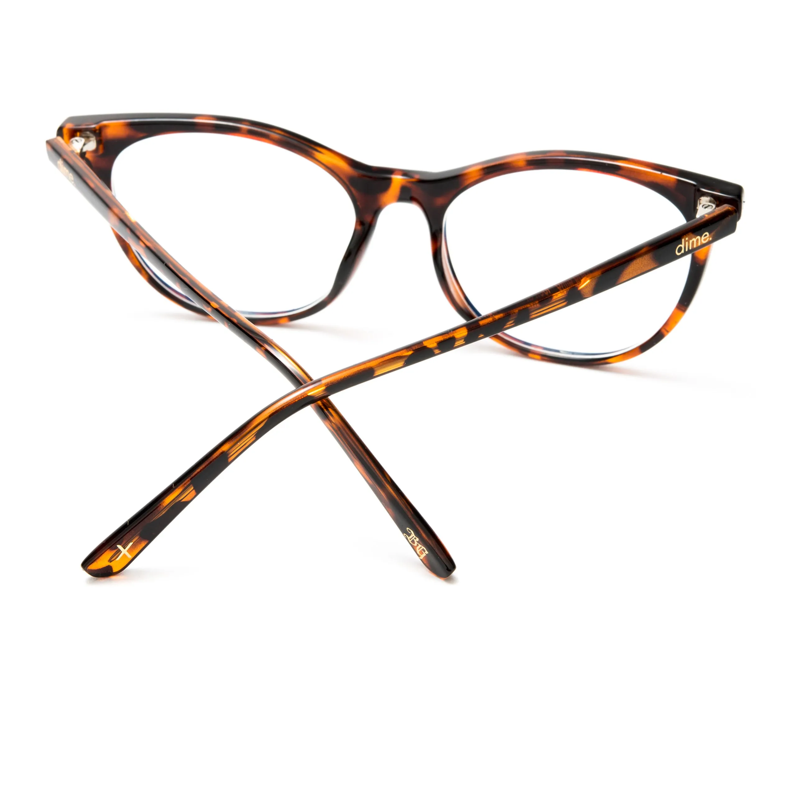 the g - tortoise + blue light glasses sold by Dime Optics product image thumbnail 4