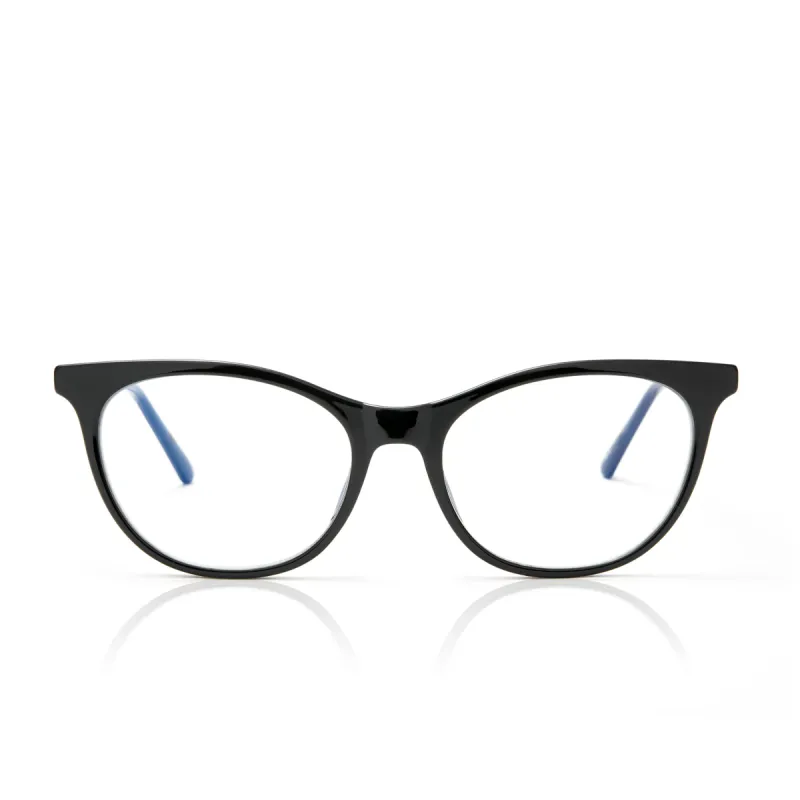 the g - black + blue light glasses made by Dime Optics