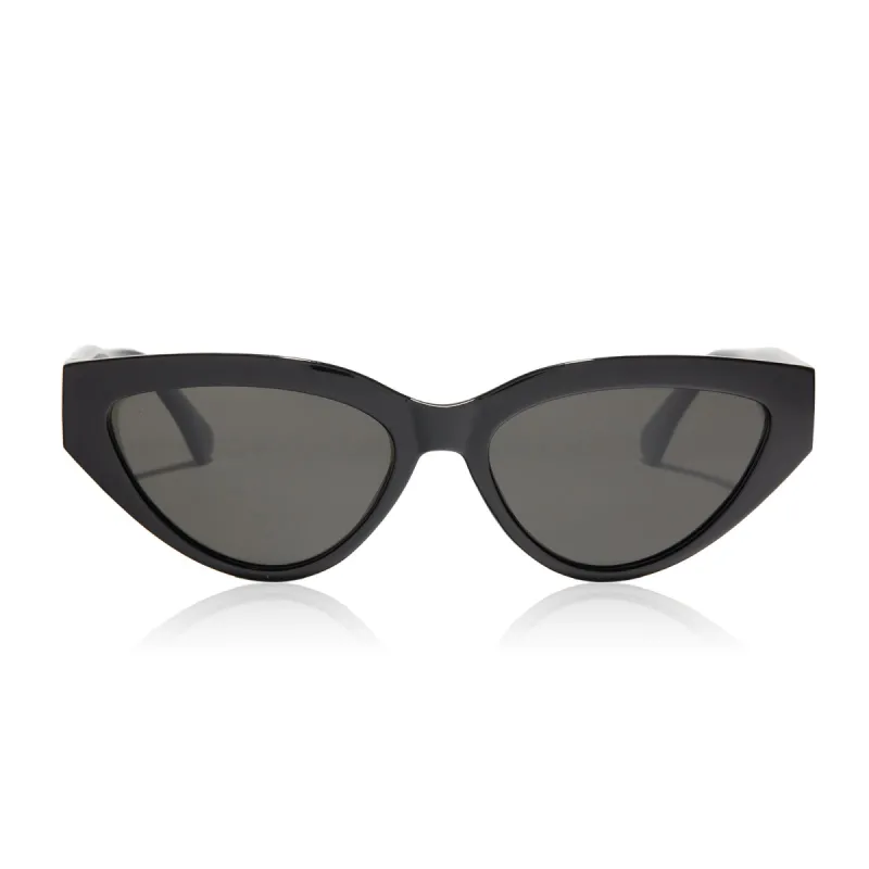 last call - black + solid grey polarized sunglasses sold by Dime Optics