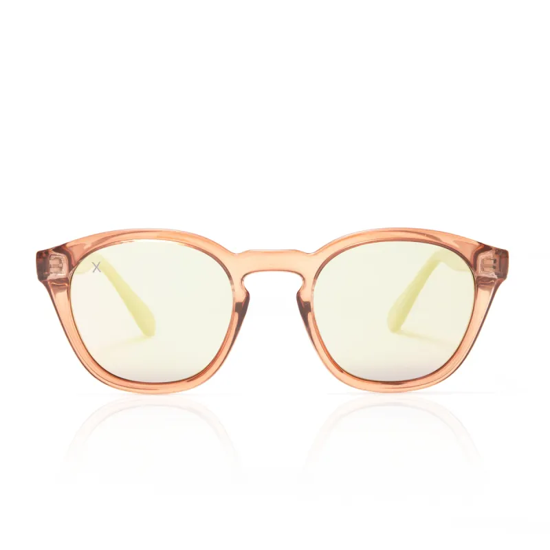 larchmont - taupe crystal + beige mirror sunglasses sold by Dime Optics
