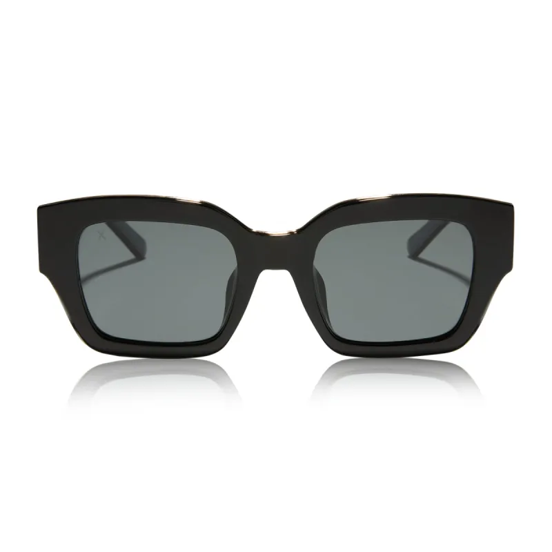 amore - black + grey polarized sunglasses sold by Dime Optics