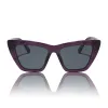 windsor - amethyst purple + grey polarized sunglasses sold by Dime Optics