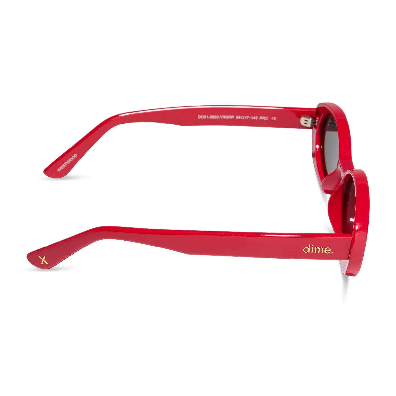 westwood - ruby red + grey polarized sunglasses sold by Dime Optics product image thumbnail 3