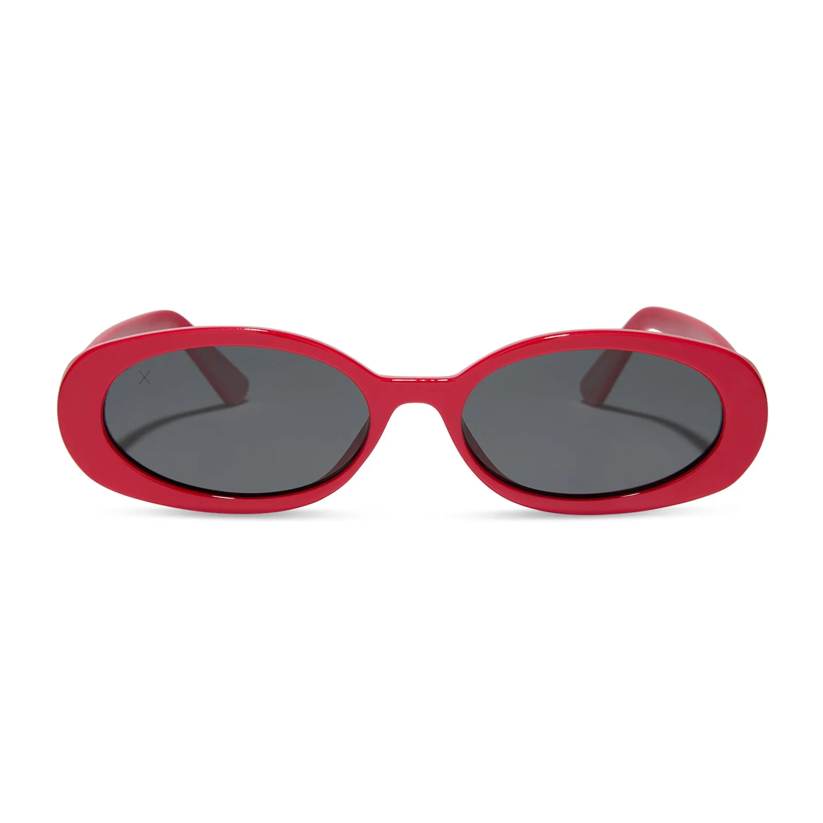 westwood - ruby red + grey polarized sunglasses sold by Dime Optics
