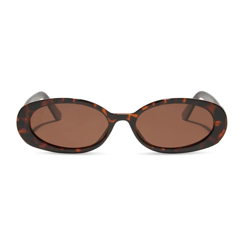 westwood - tortoise + brown polarized sunglasses sold by Dime Optics