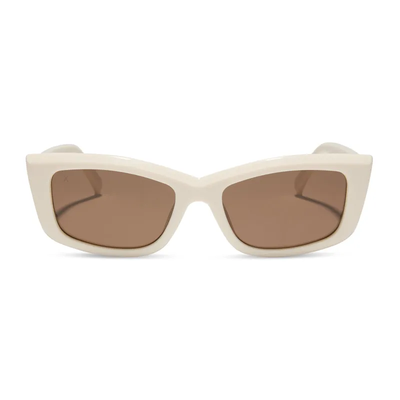 olympic - swiss coffee + brown polarized sunglasses sold by Dime Optics