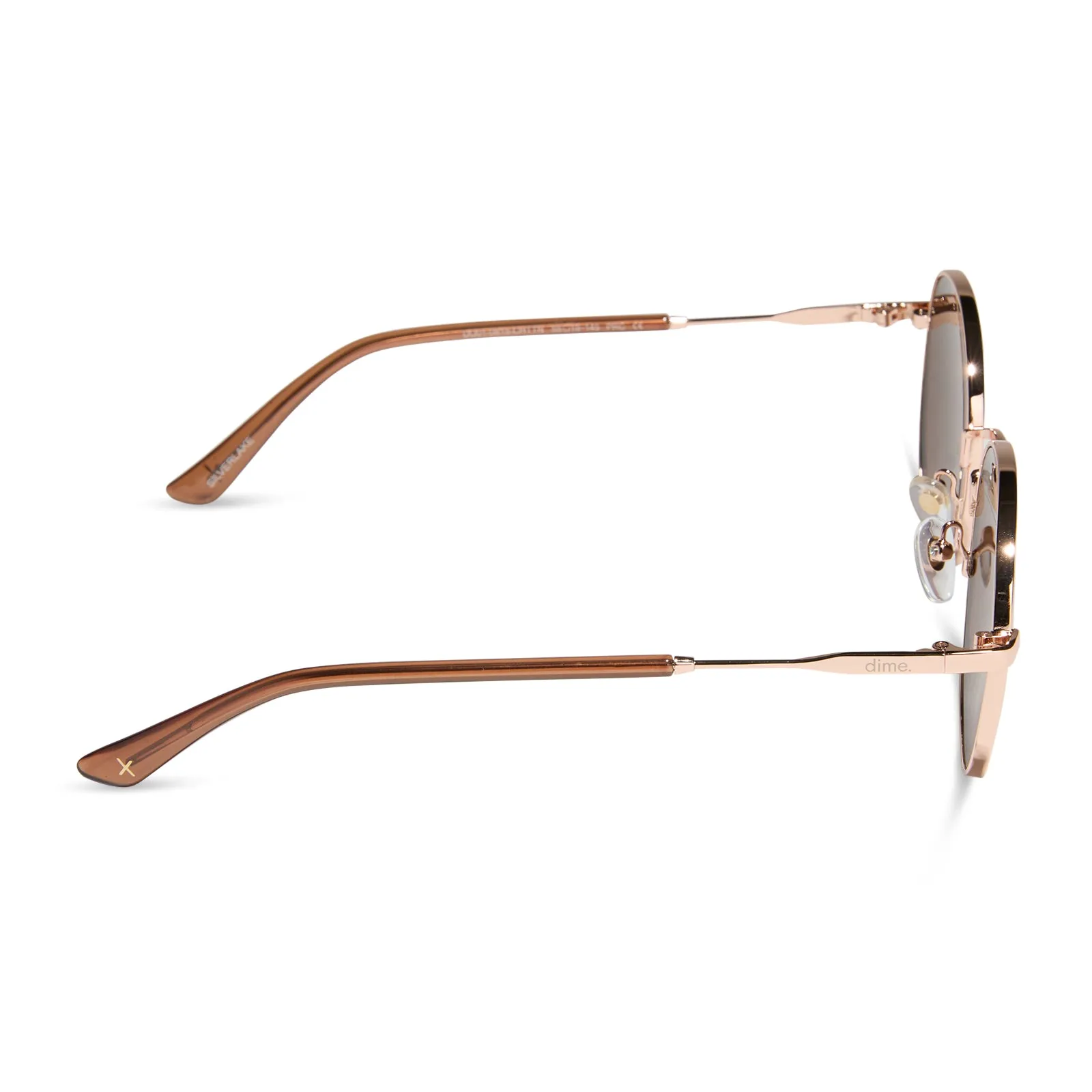 silverlake - champagne + brown tint sunglasses sold by Dime Optics product image thumbnail 3
