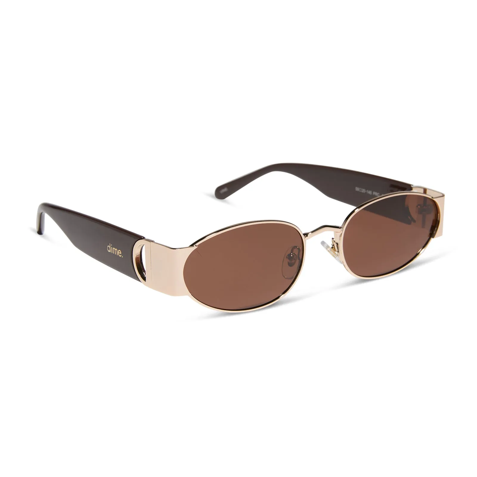 vine - gold + mocha + brown polarized sunglasses sold by Dime Optics product image thumbnail 2