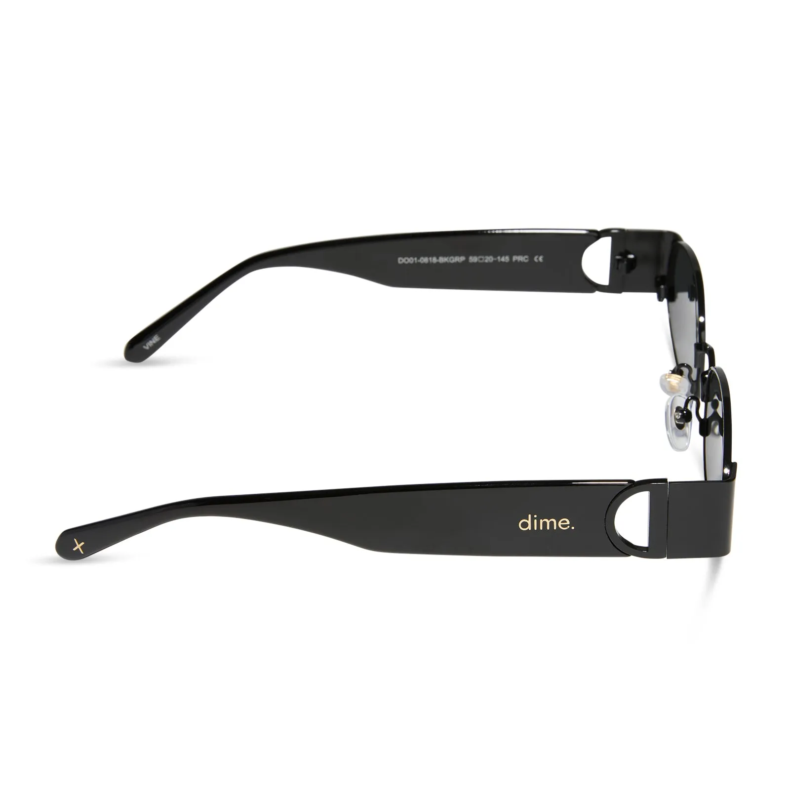 vine - black + grey polarized sunglasses sold by Dime Optics product image thumbnail 3