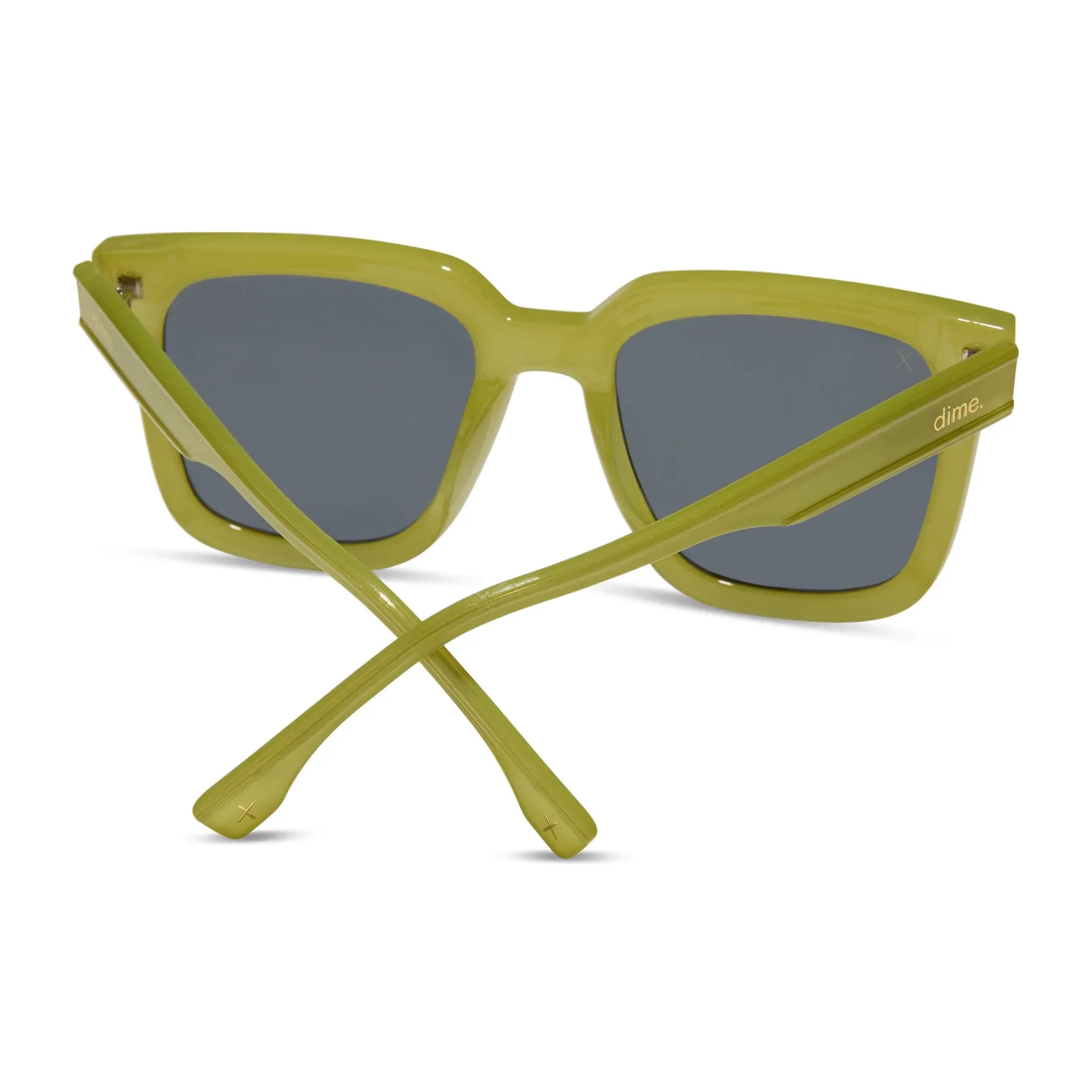 malibu - valley green + grey polarized sunglasses sold by Dime Optics product image thumbnail 2