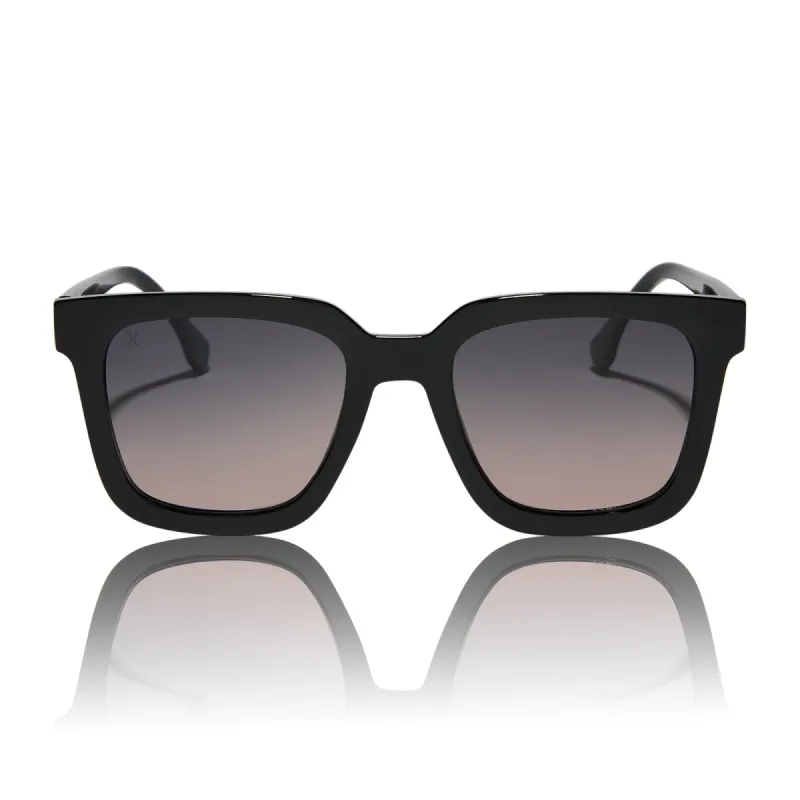 malibu - black + orchid gradient polarized sunglasses sold by Dime Optics