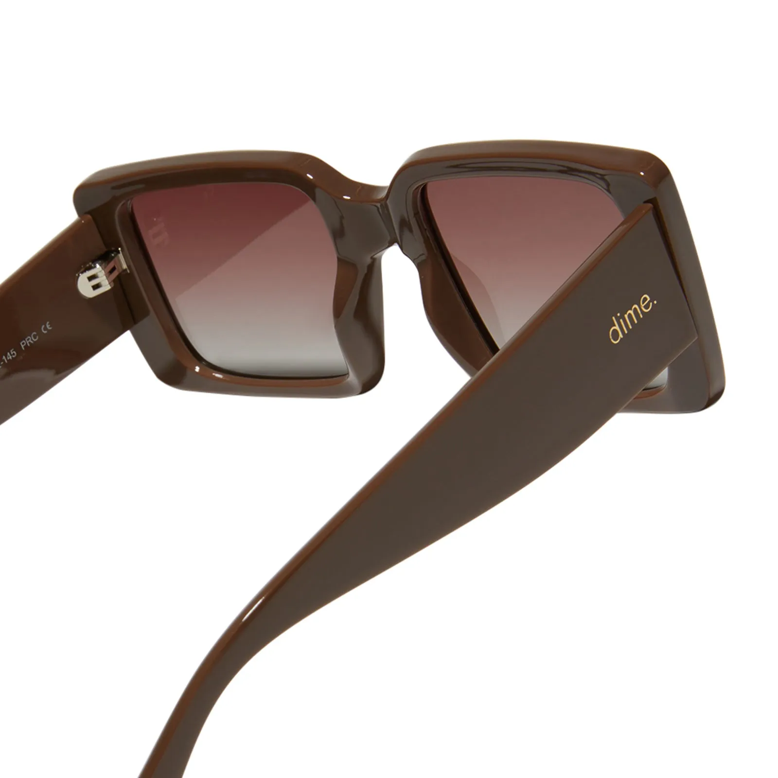 sunset - brown + brown gradient polarized sunglasses sold by Dime Optics product image thumbnail 2