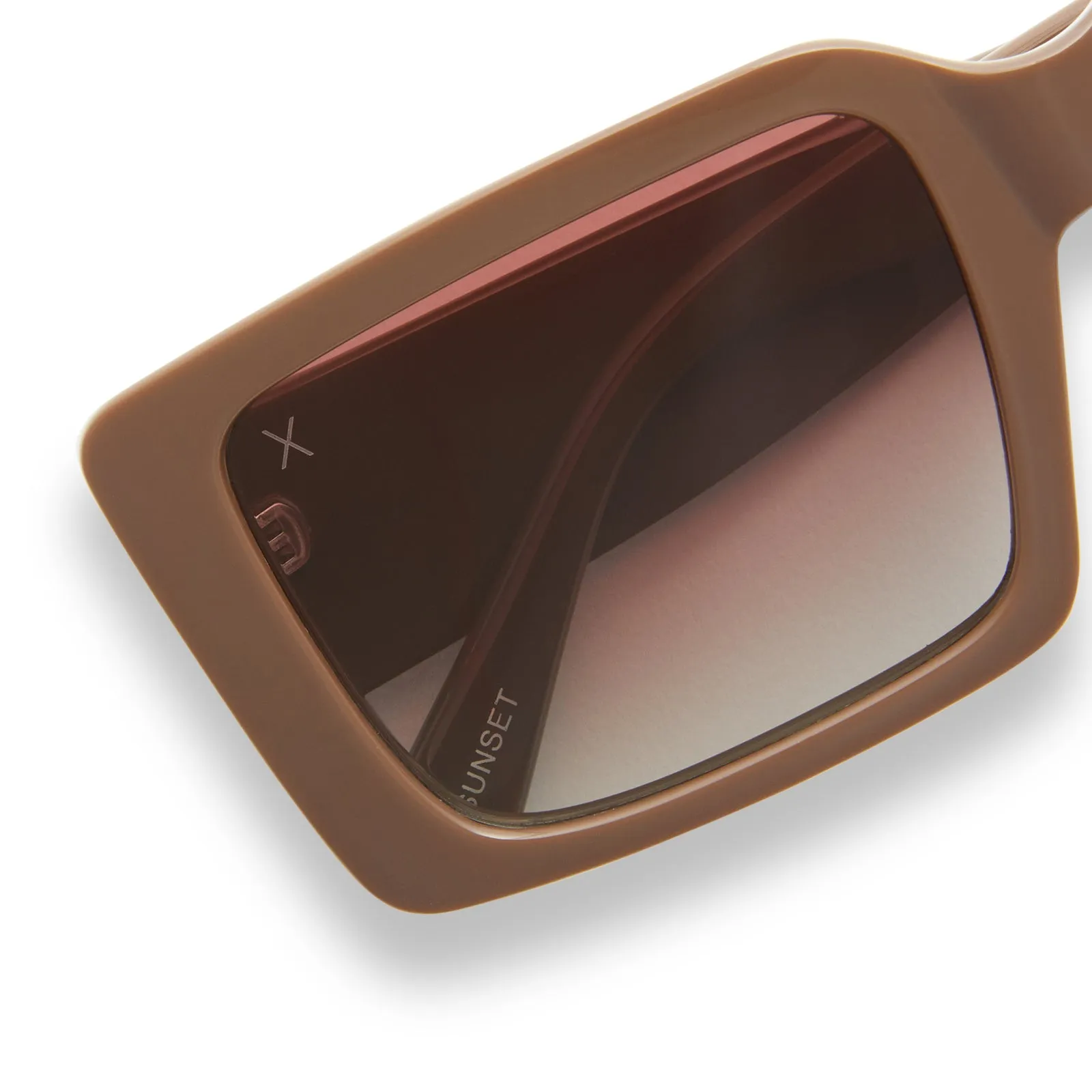 sunset - brown + brown gradient polarized sunglasses sold by Dime Optics product image thumbnail 3