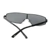 skyami - matte black + grey with silver flash polarized sunglasses sold by Dime Optics