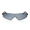 skyami - matte black + grey with silver flash polarized sunglasses sold by Dime Optics