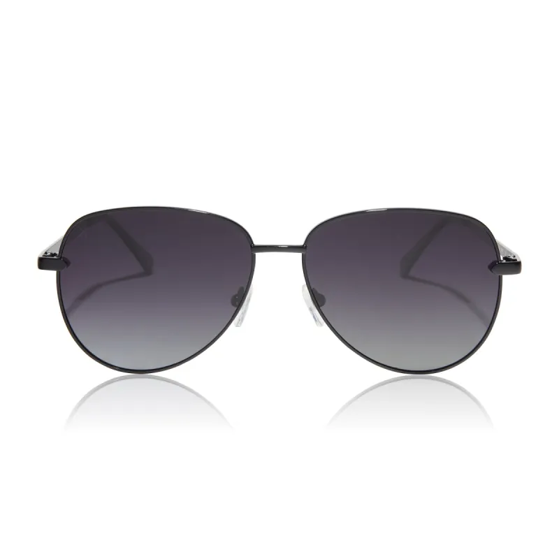 after party - black + grey gradient polarized sunglasses sold by Dime Optics