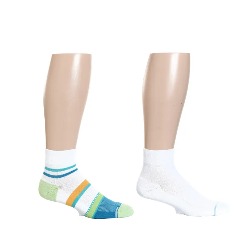 Varied Stripes | Quarter Compression Socks For Men sold by Dr. Motion