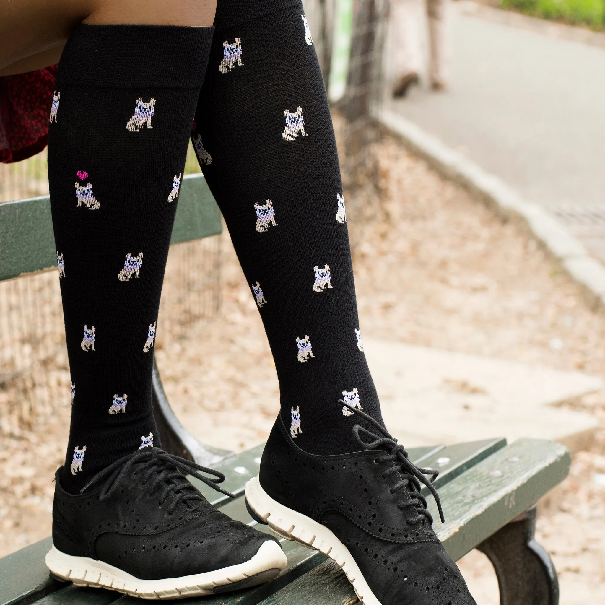 French Bulldog | Knee-High Compression Socks For Women sold by Dr. Motion product image thumbnail 4