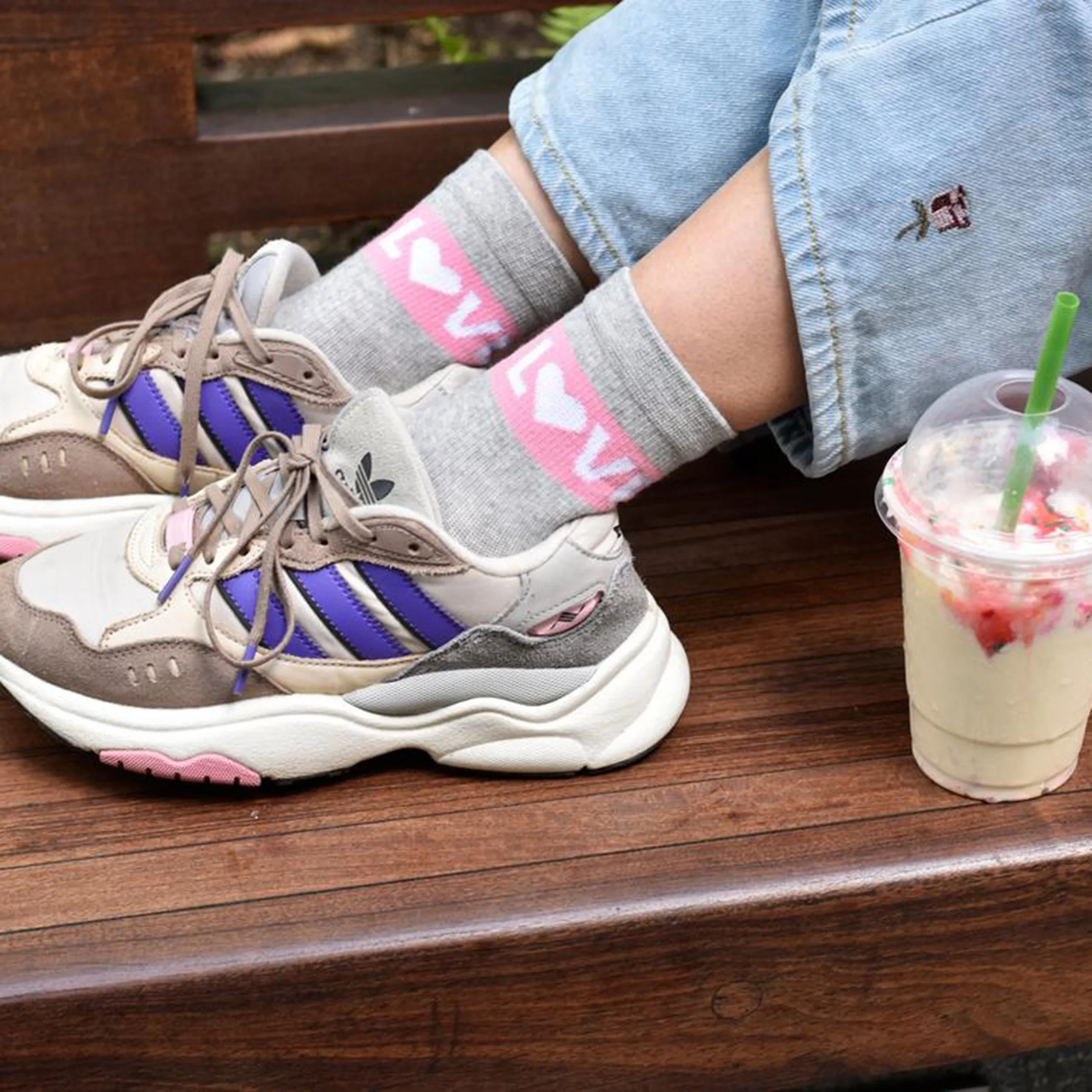 LOVE | Mid-Crew Compression Socks For Women sold by Dr. Motion product image thumbnail 2