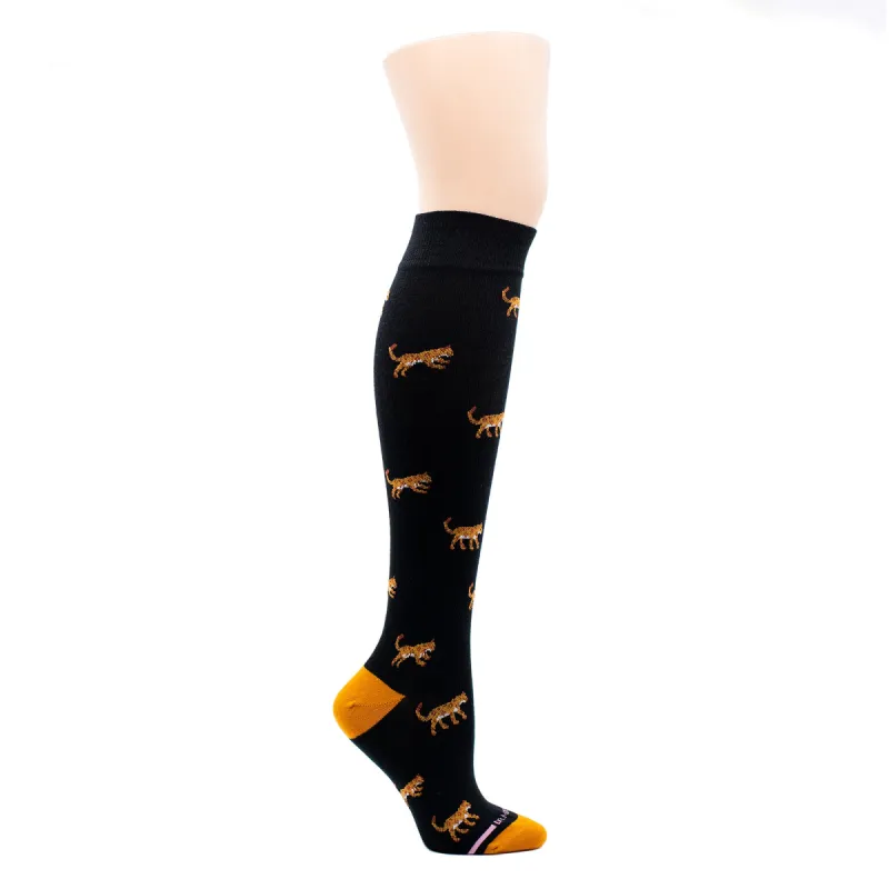 Leopard | Knee-High Compression Socks For Women sold by Dr. Motion