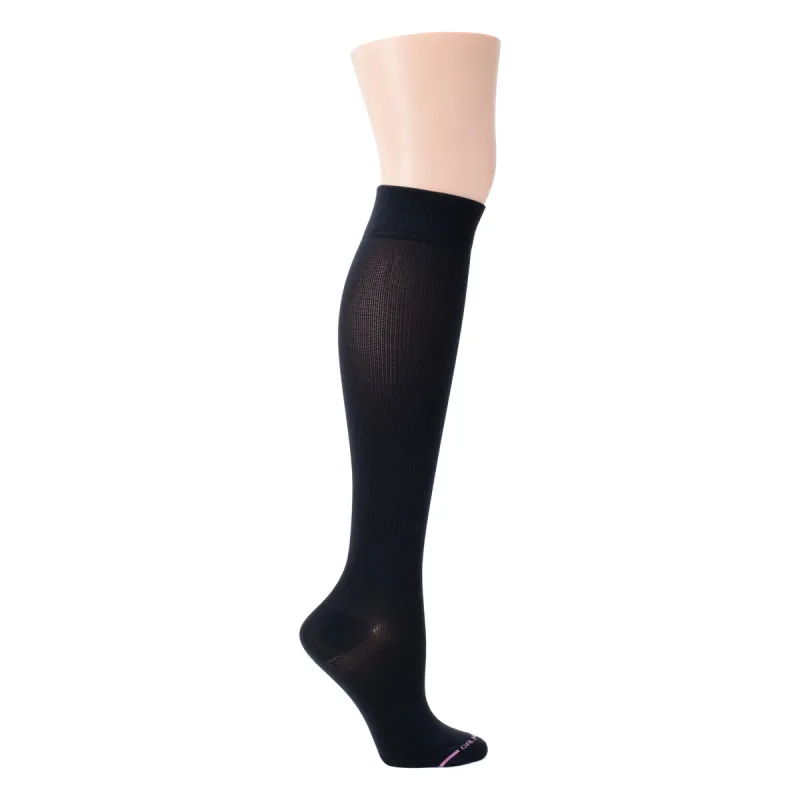 Solid Microfiber Nylon | Knee-High Compression Socks For Women sold by Dr. Motion