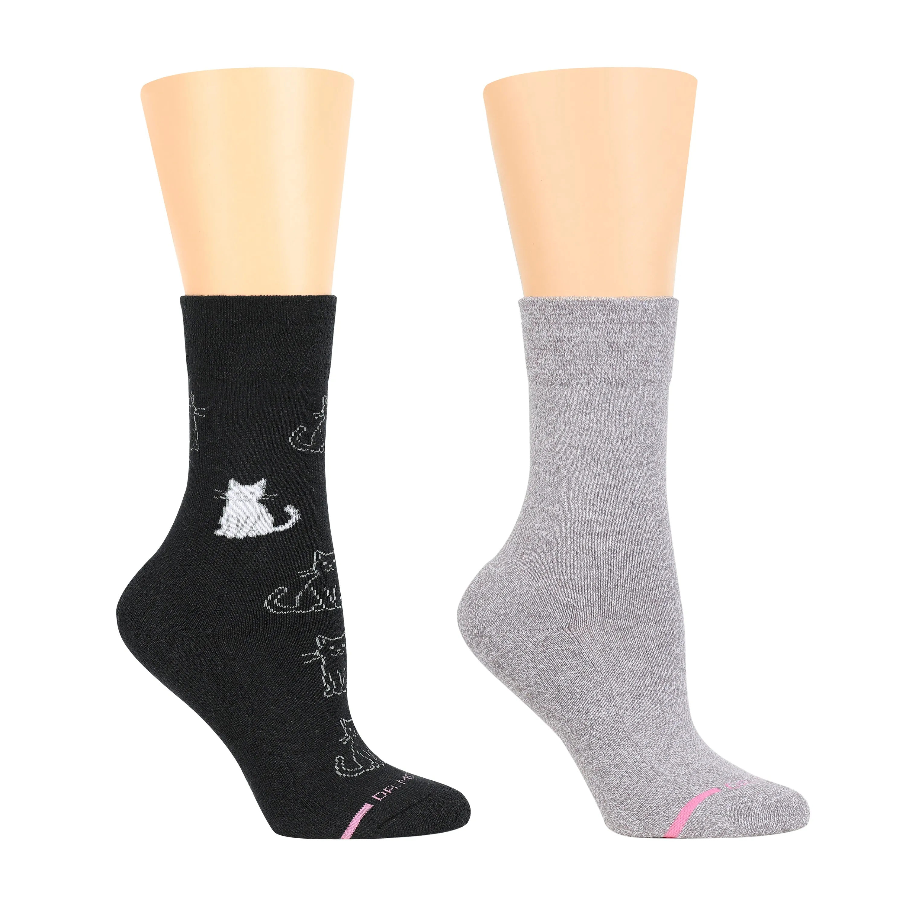 Cat Outline | Comfort Top Half-Cushion Socks For Women sold by Dr. Motion