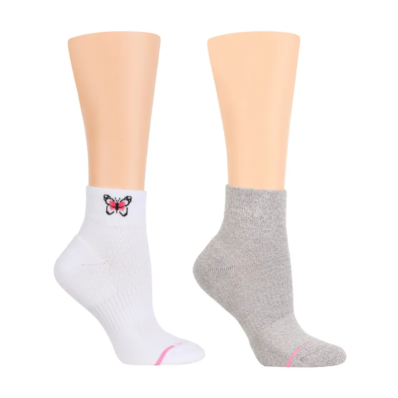 Placed Butterfly | Quarter Compression Socks For Women sold by Dr. Motion