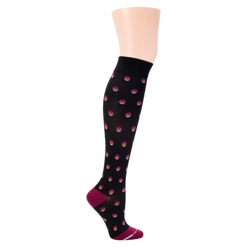 Striped Dots | Athleisure Compression Socks For Men & Women sold by Dr. Motion