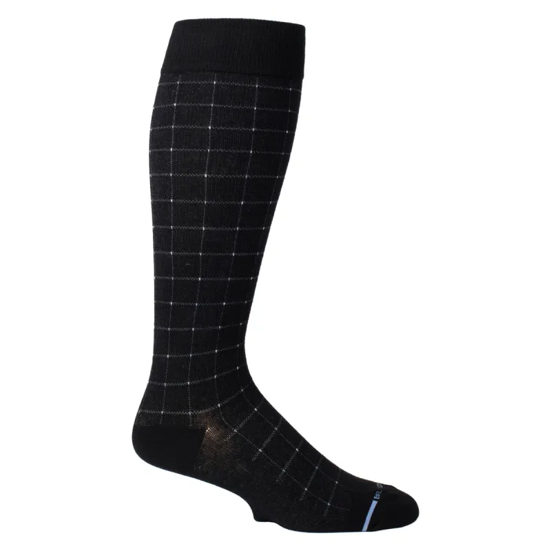 Pin Dot Grid | Knee-High Compression Socks For Men sold by Dr. Motion