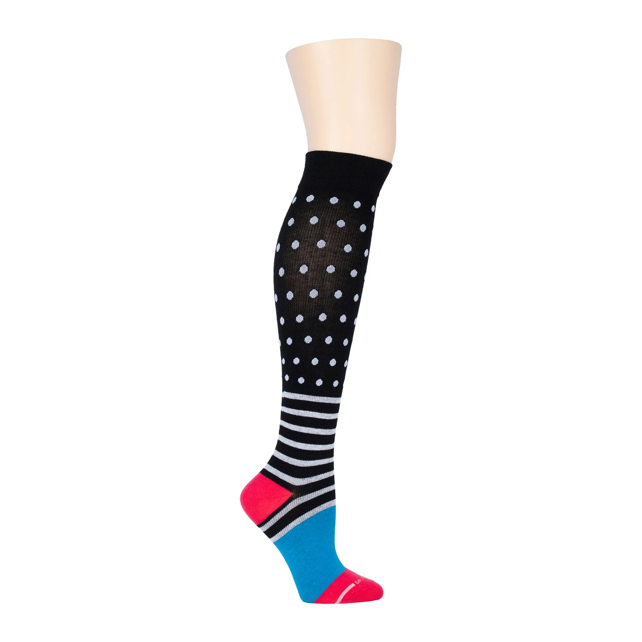 Dots & Stripes | Knee-High Compression Socks For Women sold by Dr. Motion