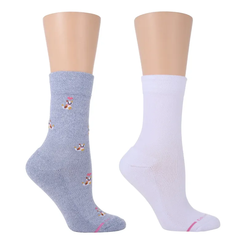 Happy Cats | Comfort Top Half-Cushion Socks For Women sold by Dr. Motion