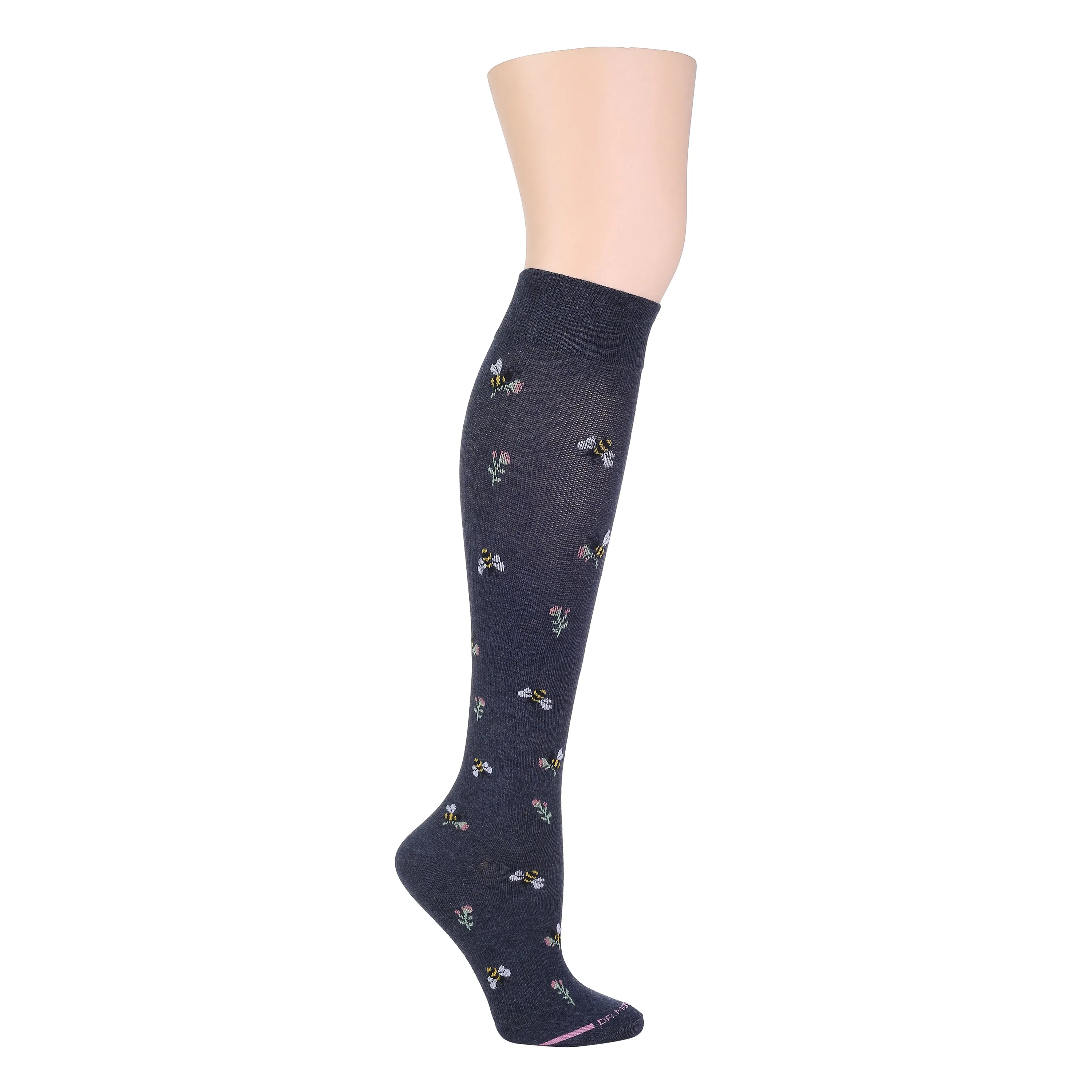 Bees with Flowers | Knee-High Compression Socks For Women sold by Dr. Motion