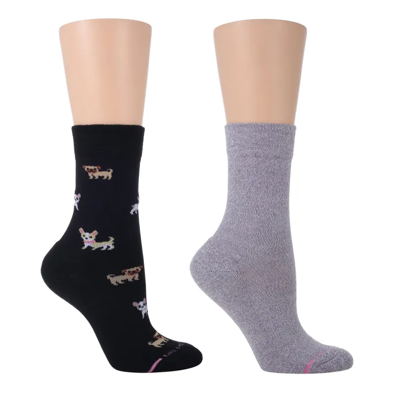 Dogs | Diabetic Half-Cushion Socks For Women sold by Dr. Motion
