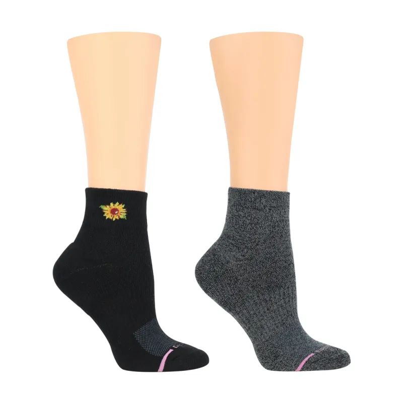 Placed Sunflower | Quarter Compression Socks For Women sold by Dr. Motion